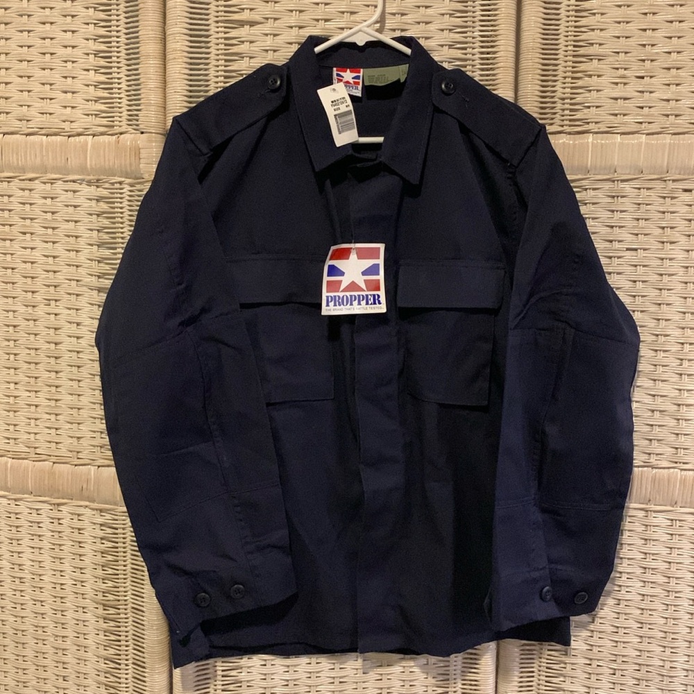 Propper Men’s Dark Blue 2 Pocket Uniform Field Coat Size Medium - Regular BNWT